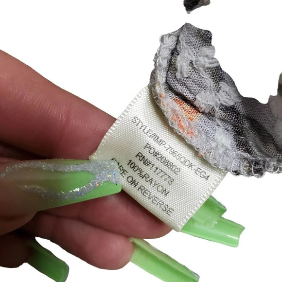 Love Stitch Floral Maxi Eyelet Dress M/L - Picture 6 of 7